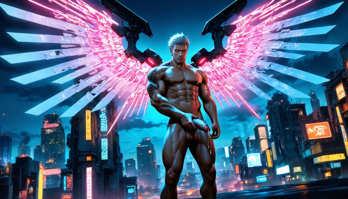 Clouds, Naked From Waist Down, Random Pose AI Gay Porn