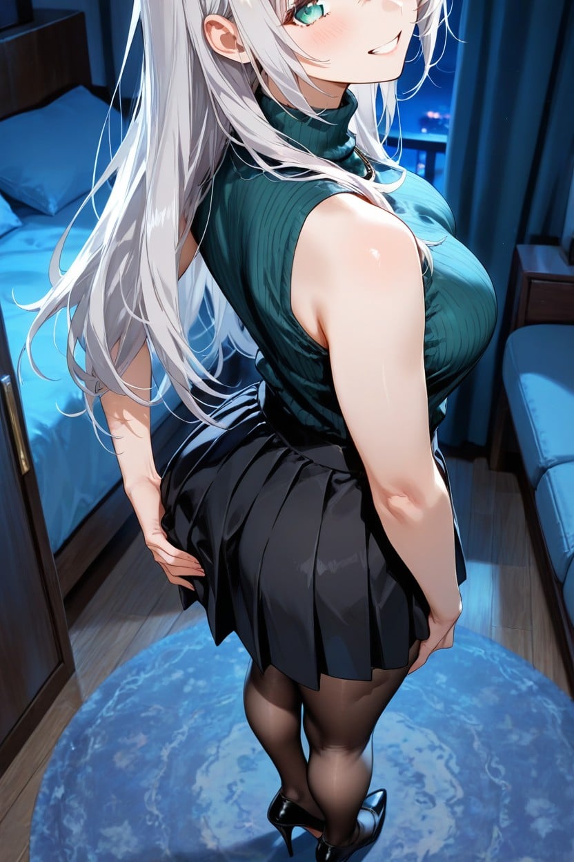 Culo Mediano, Living Room, Firm Breasts Hentai IA