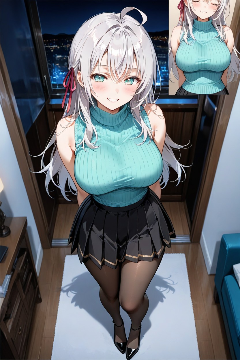 Side View, Hands Straight, Medium Ass Hentai AI Porn