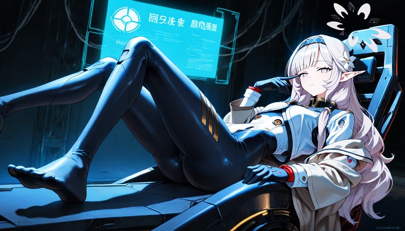 No Text, Ultraskinny Thigh, Laying Hentai AI Porn