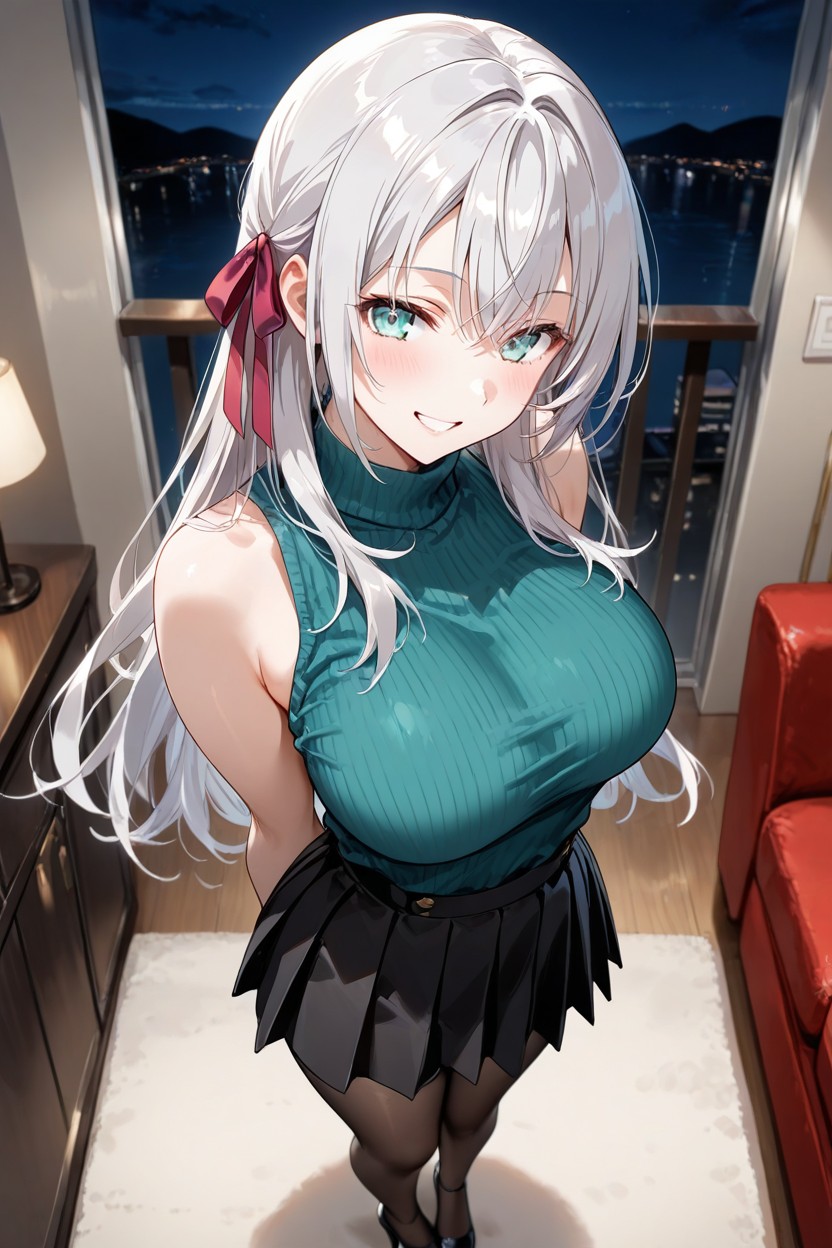 Close To The Breasts, Shoulders Back, Ultra Detailed Hentai AI Porn