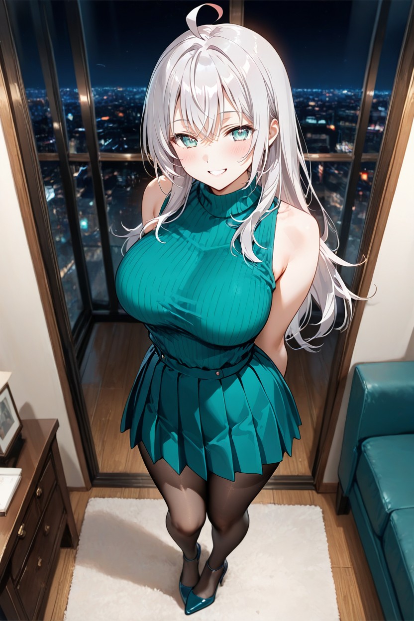 Black Tights, Standing, Alisa Mikhailovna Kujou Hentai AI Porn