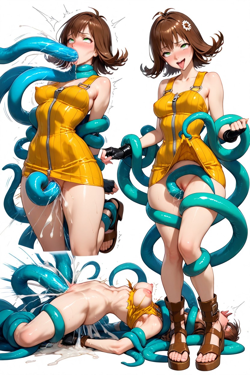 Deep Thrust, Selphie Tilmitt From Final Fantasy, Sleeveless Hentai AI Porn