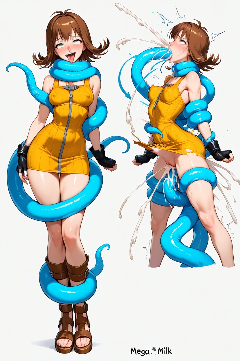 Green Eyes, Selphie Tilmitt From Final Fantasy, Restrained Hentai AI Porn