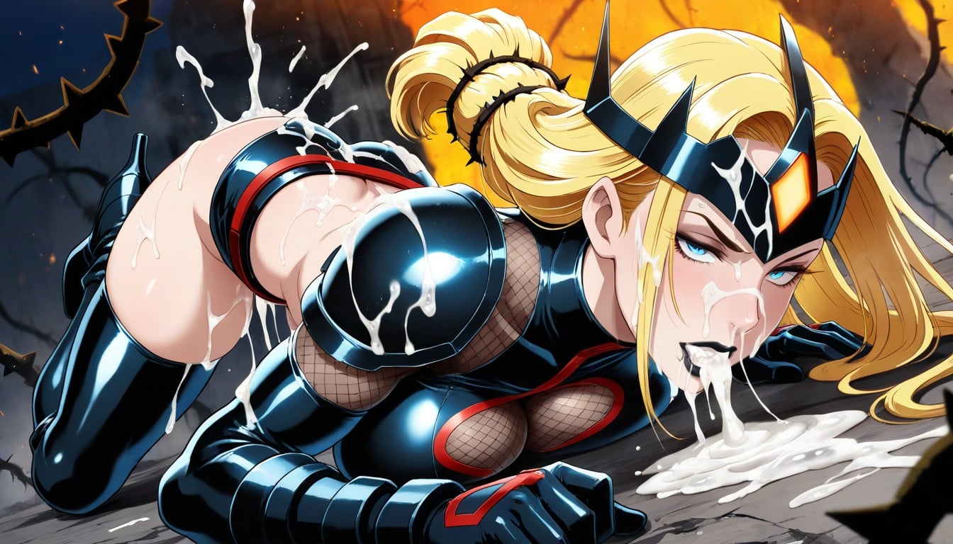 Bangs, Bare Left Arm, From Marvel Comics Hentai AI Porn