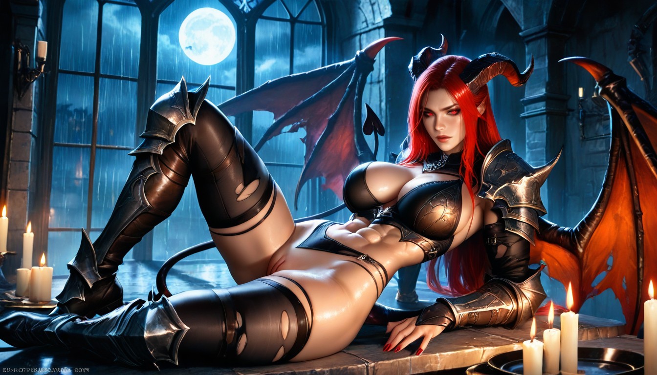 Red Eyes, Gothic, Succubus Porno IA