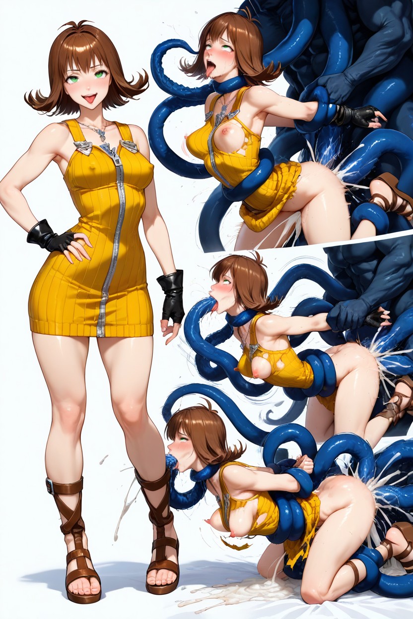 Penetrated In All Poses, Heavily, Ahegao Hentai AI Porn