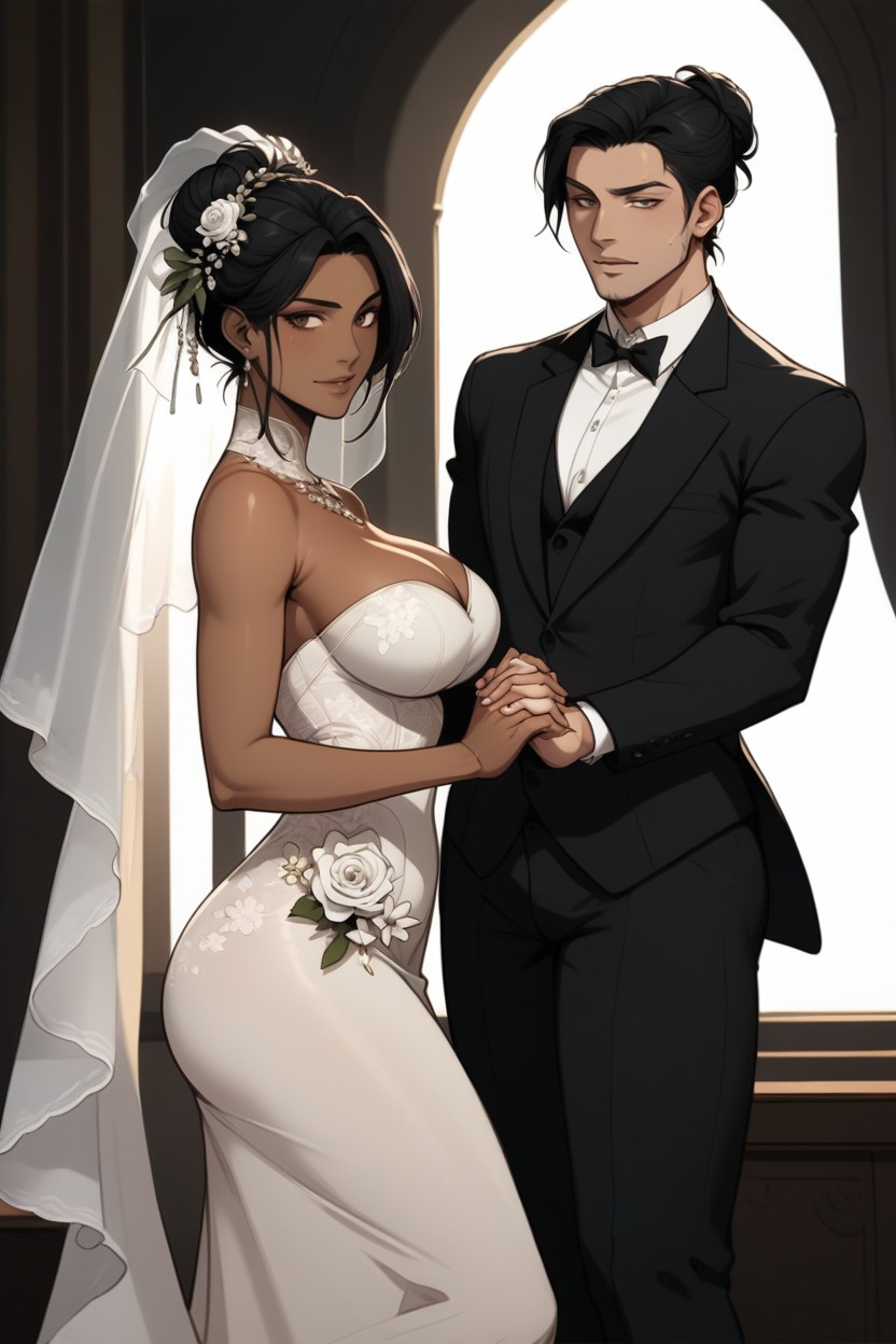 Tan Skin, Holding Hands With Shadi, And Shadi Is Levi Ackerman Hentai AI Porn