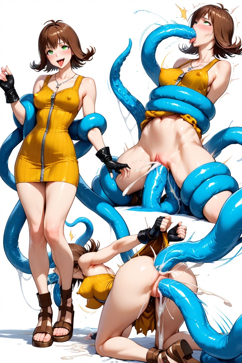 Green Eyes, Disgusted, Bouncing Breast Hentai AI Porn