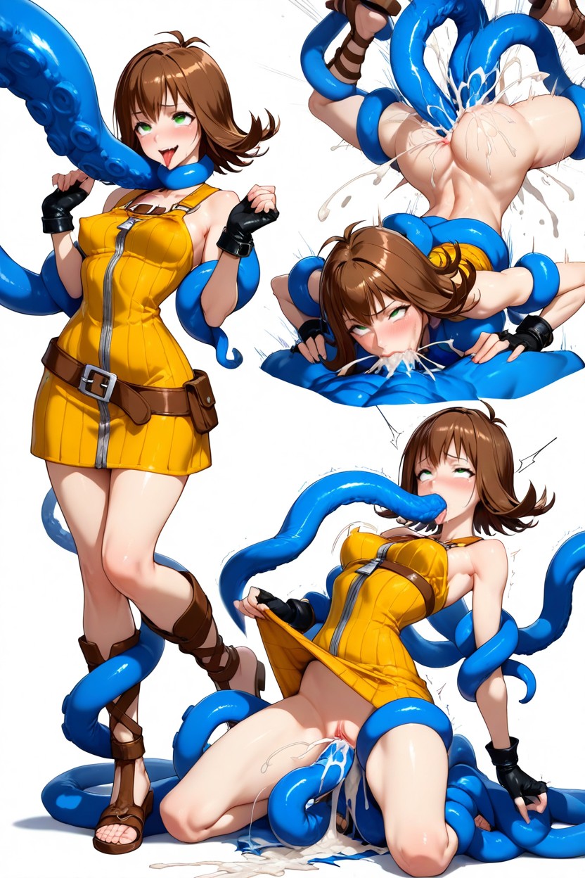 Restrained, Deep Thrust, Matching Fingerless Gloves Hentai AI Porn
