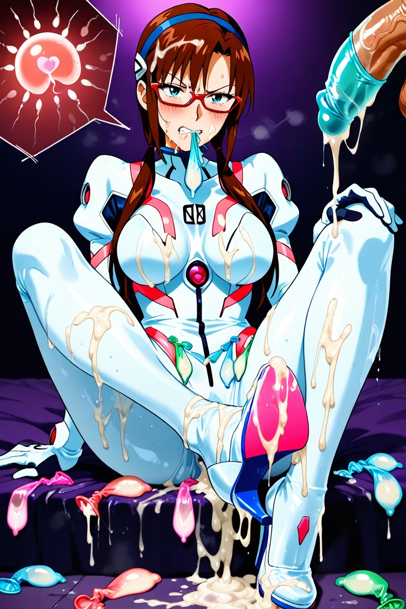 Cum On Face, Style Anime, Cum In Mouth Hentai AI Porn