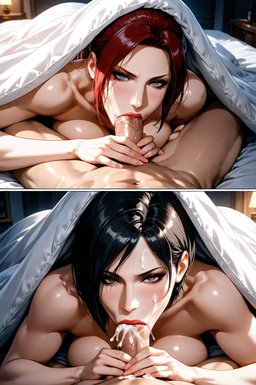 Close Up, Large, Pov Blowjob Hentai AI Porn