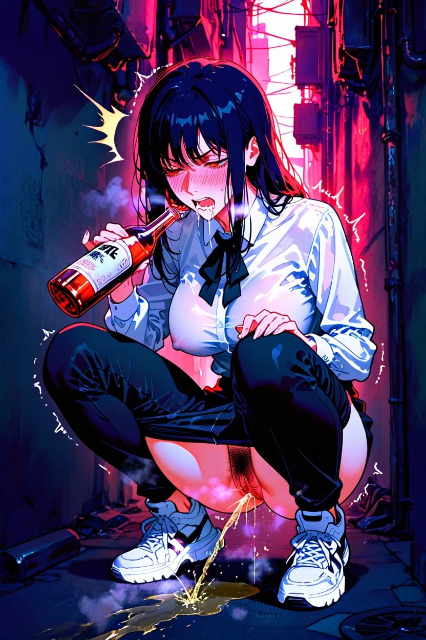 25+, Cute, In The Alley Hentai AI Porn