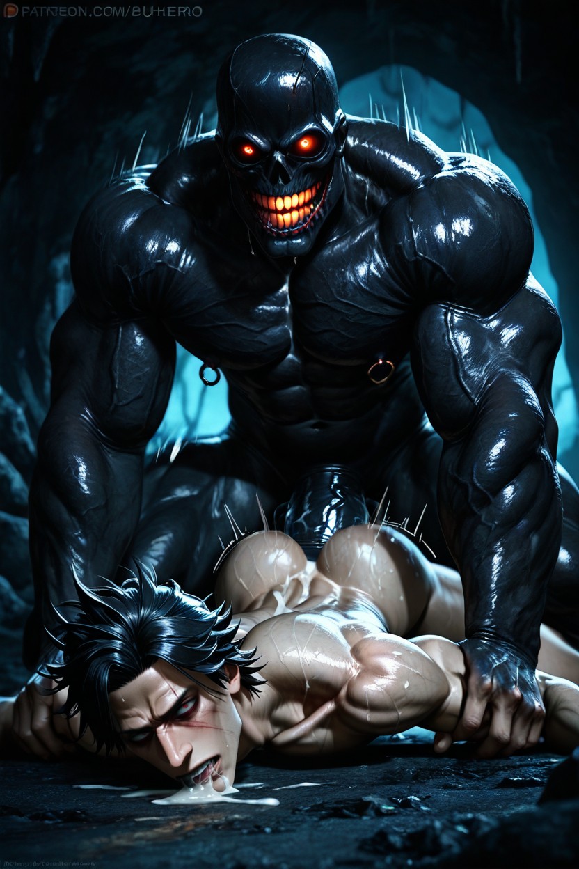 Hellraiser Aesthetic, Massive Ass, Hyper Width Cock In Ass AI Gay Porn