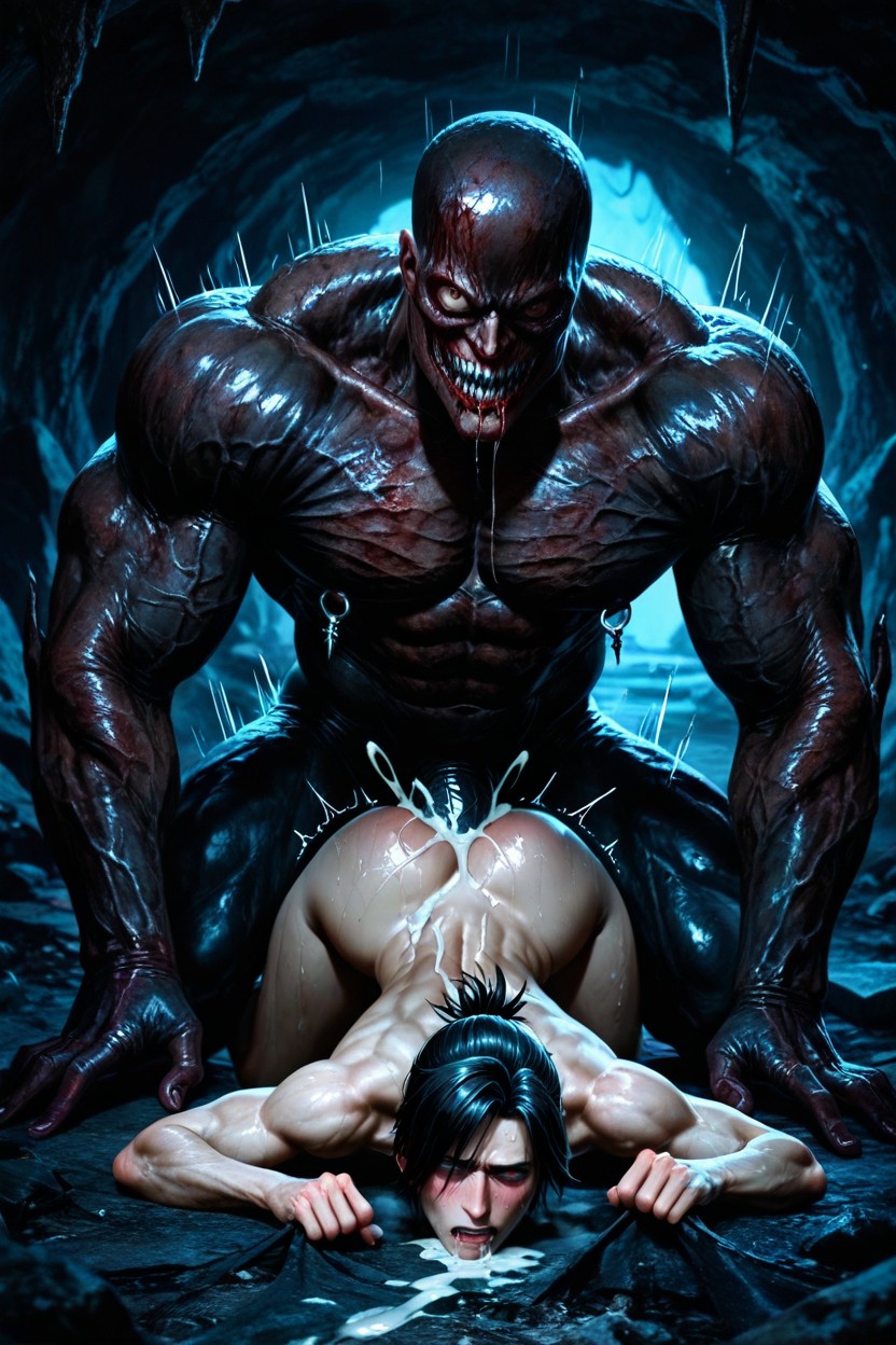 Hellraiser Aesthetic, Gay Sex, Anal Sex Destroyed Asshole AI Gay Porn