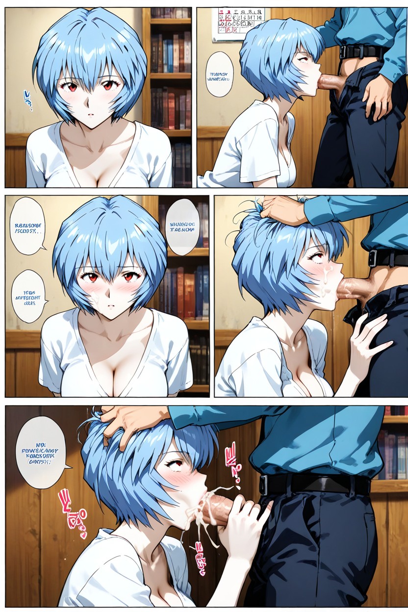 Kneeling, Pale Skin, Deep Throat AI Porn