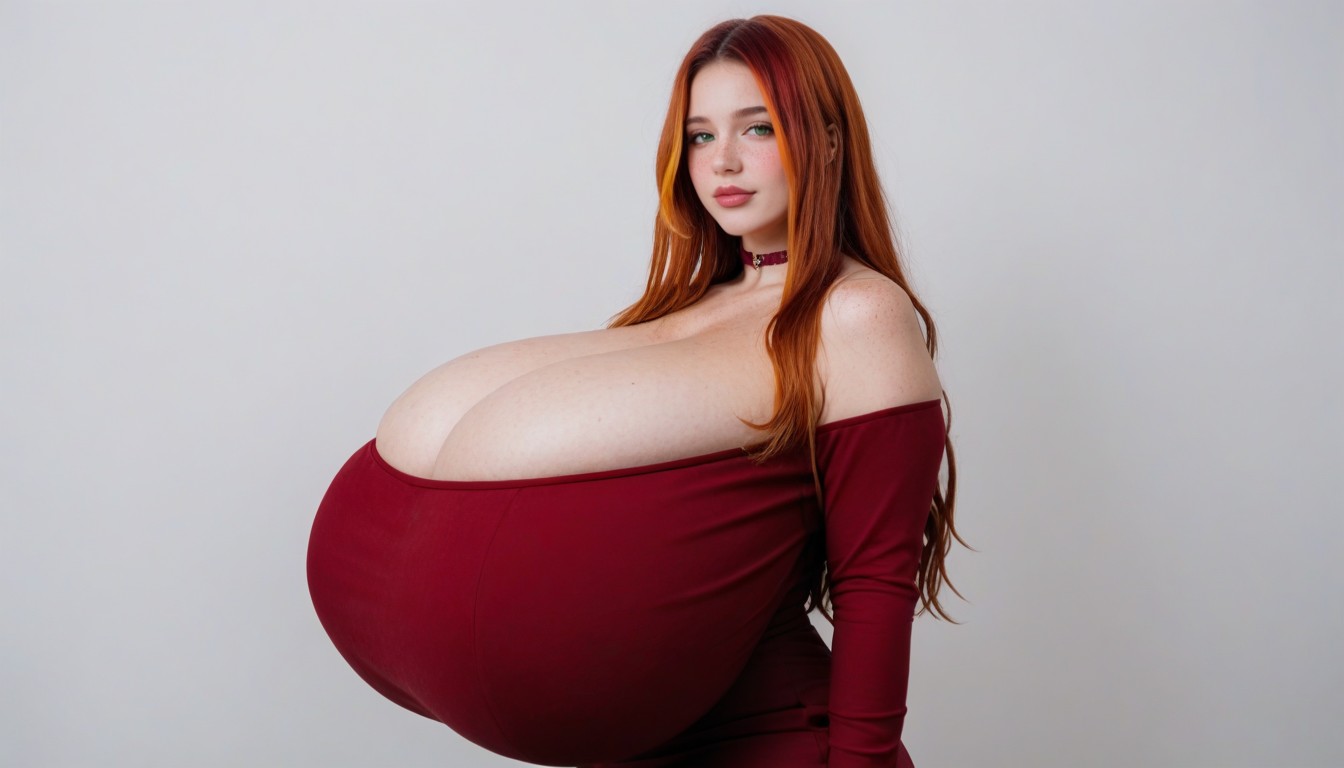 Burgundy Pencil Skirt, 25+, Burgundy Outfit AI Porn