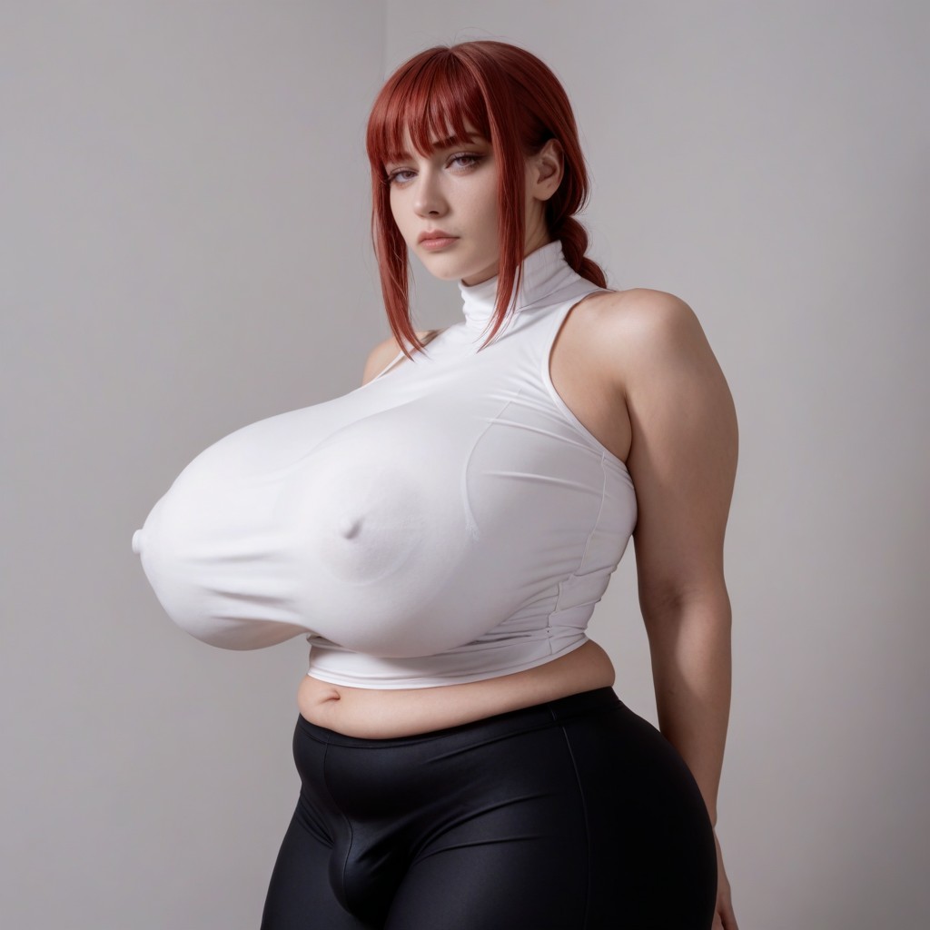 Cosplay, Makima Chainsaw Man, Korean Shemale AI Porn