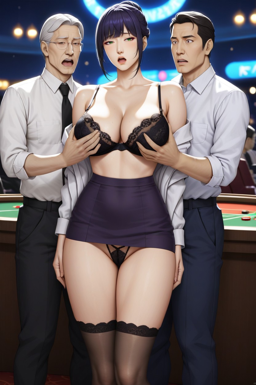Very Embarassed, Small Ass, Full Body AI Porn