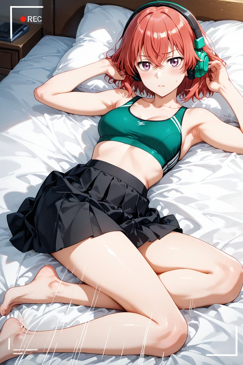 Skirt, Looking At Display, And Make Her With Bob Hair Hentai AI Porn