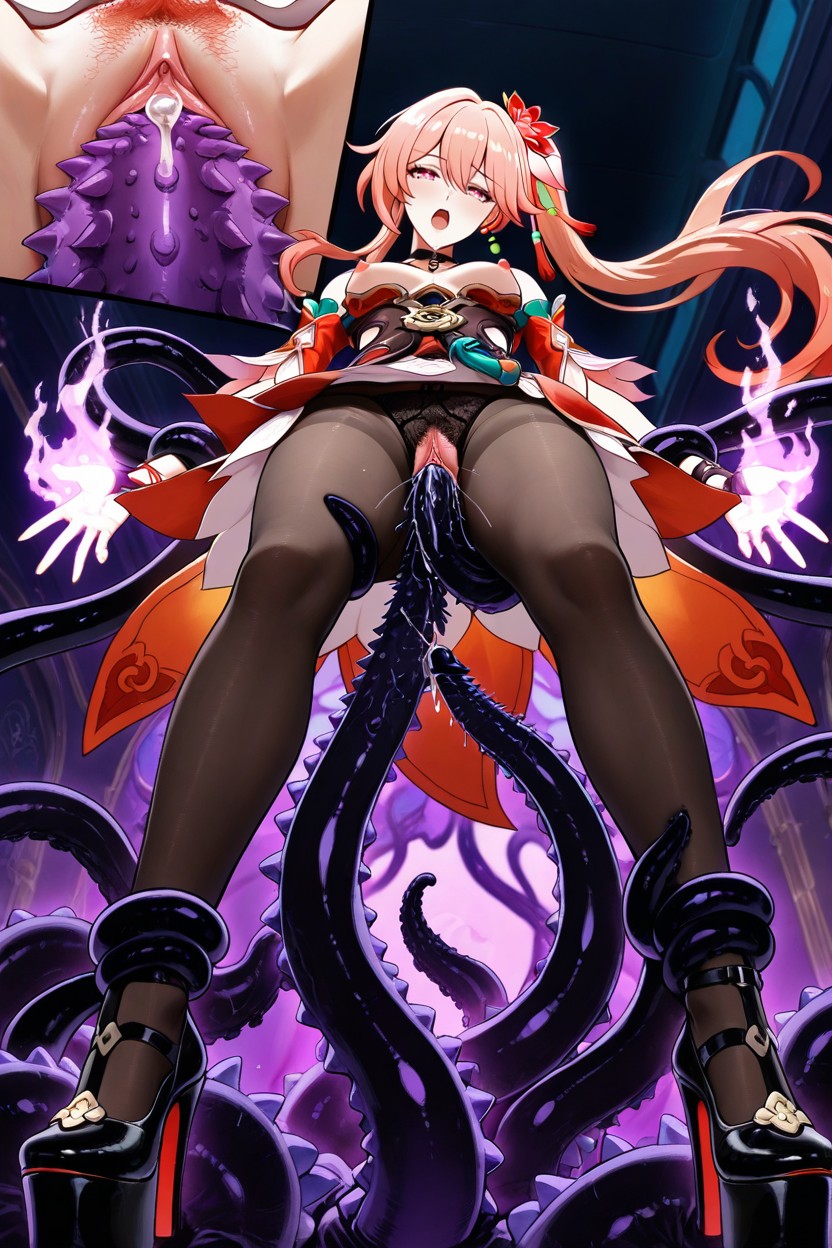 Nipples Visible, Vaginal Sex, Tights Hentai AI Porn