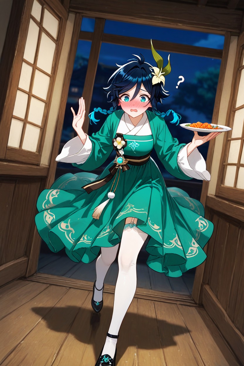 Skirt, Night, Kimono AI Porn