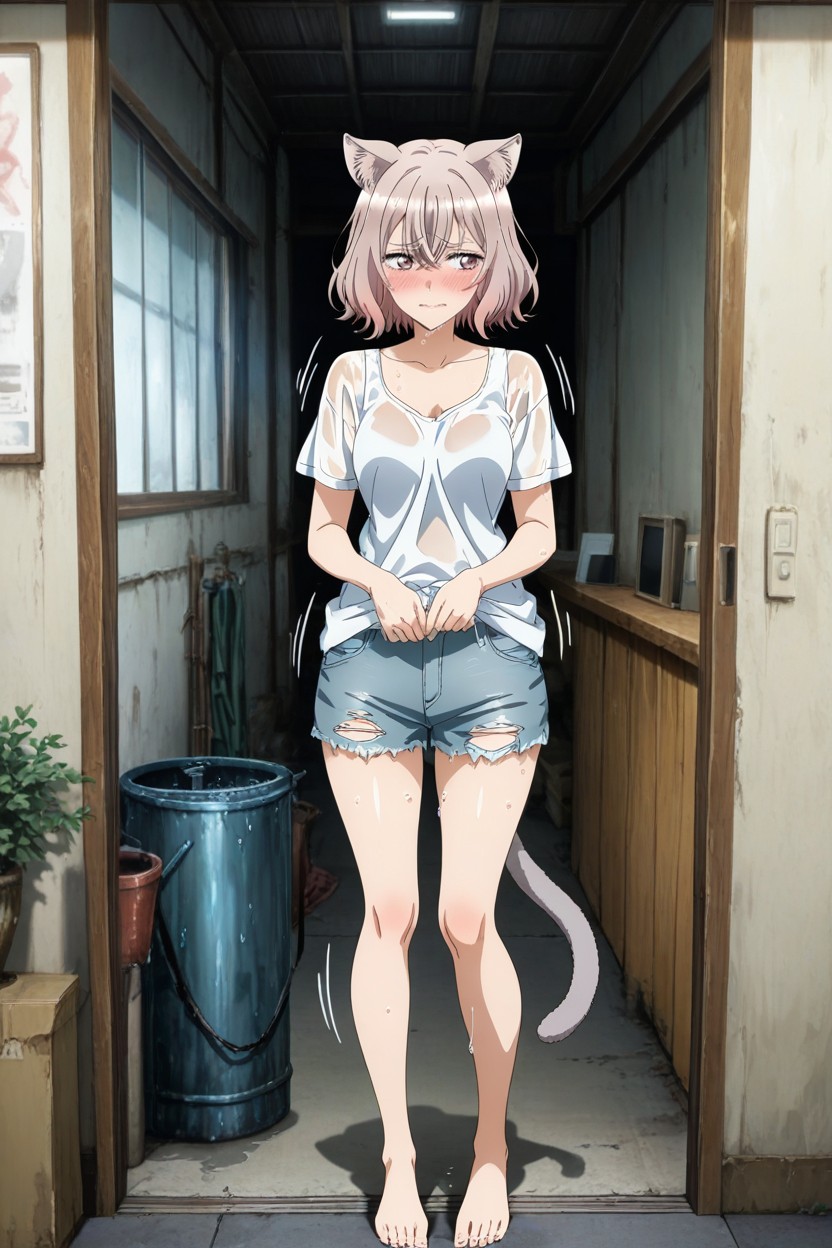 Motion Lines, Silver Hair, Anatomy Perfect Hentai AI Porn