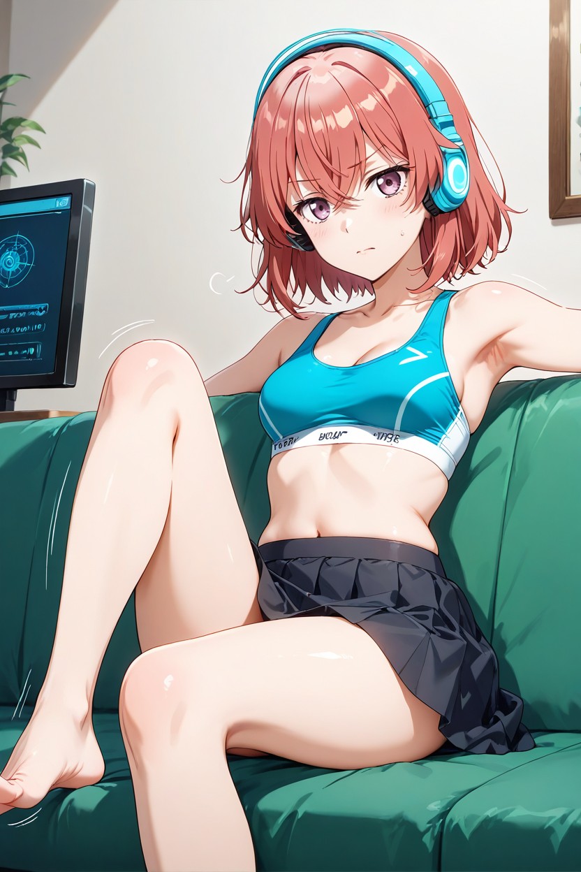 Mini Skirt, Anatomy Perfect, Motion Lines Hentai AI Porn