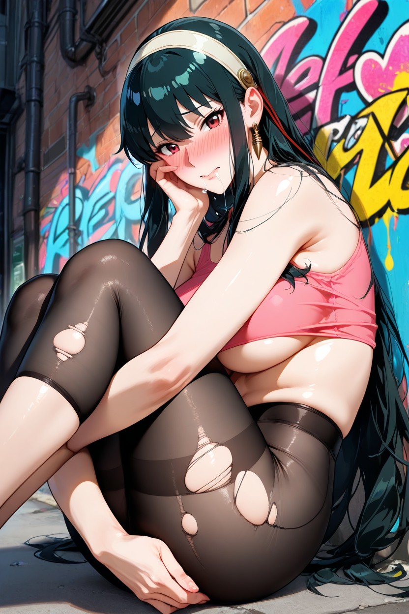 Disney Art Style, Yor Briar, Colorful Graffiti Hentai AI Porn
