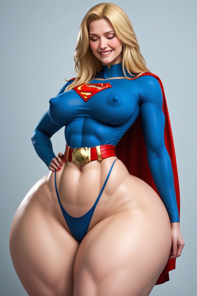 Hyper Gigantic Ultra Huge Wide Hips And Butt, Impossibly Lean Stomach, Hyper Hips AI Porn