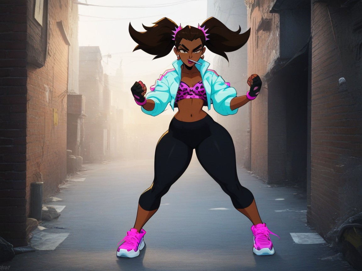 Fighting Stance, Low Torso Height, Modern Setting Hentai AI Porn