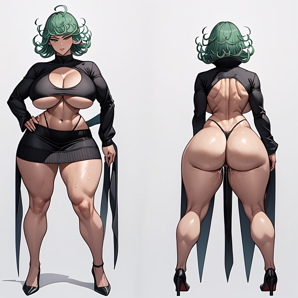 Black, Massive Natural Breasts, Massive Breast Hentai AI Porn