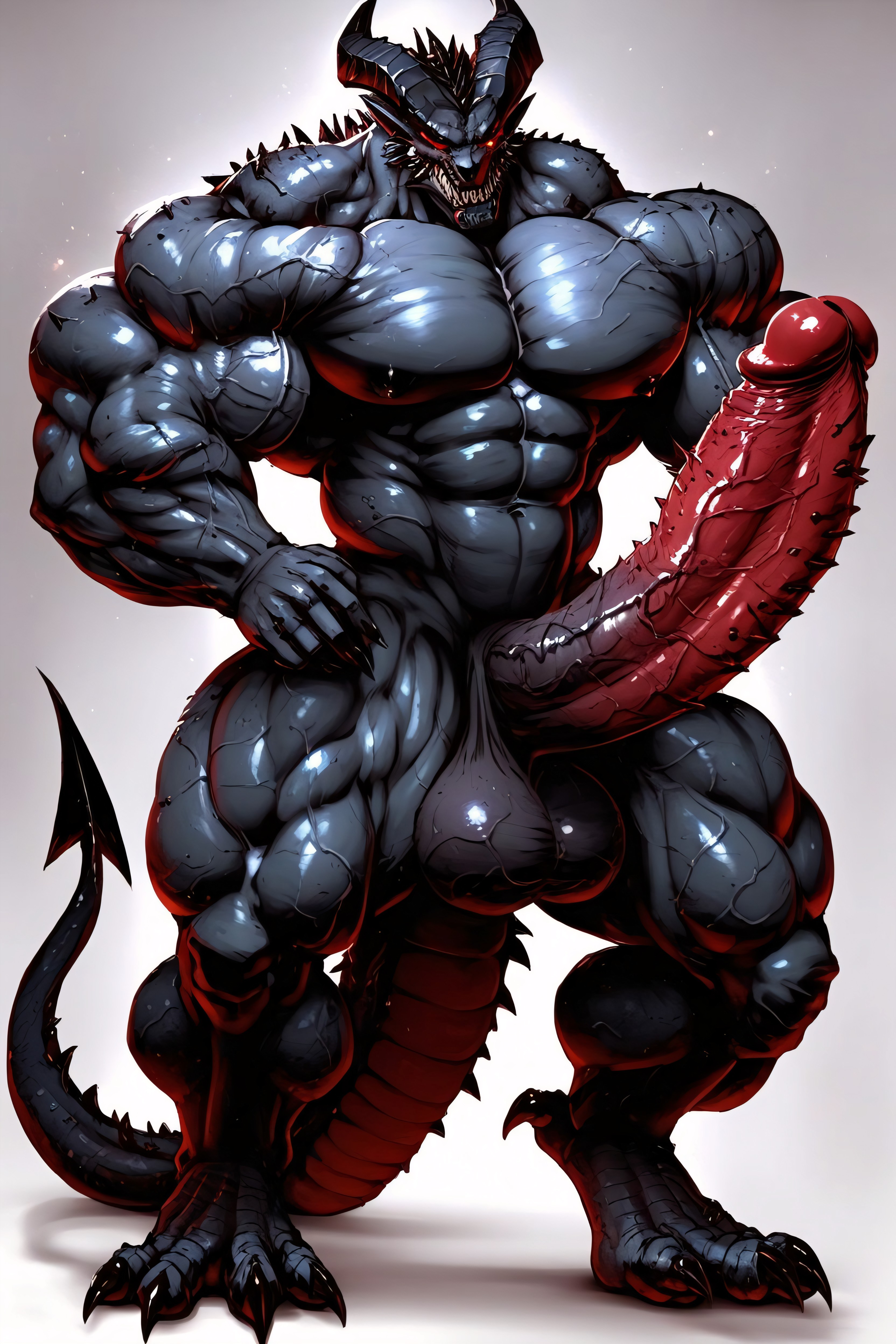 Upright Erection, Hellish Magma Landscape, Demon Knight Porno IA