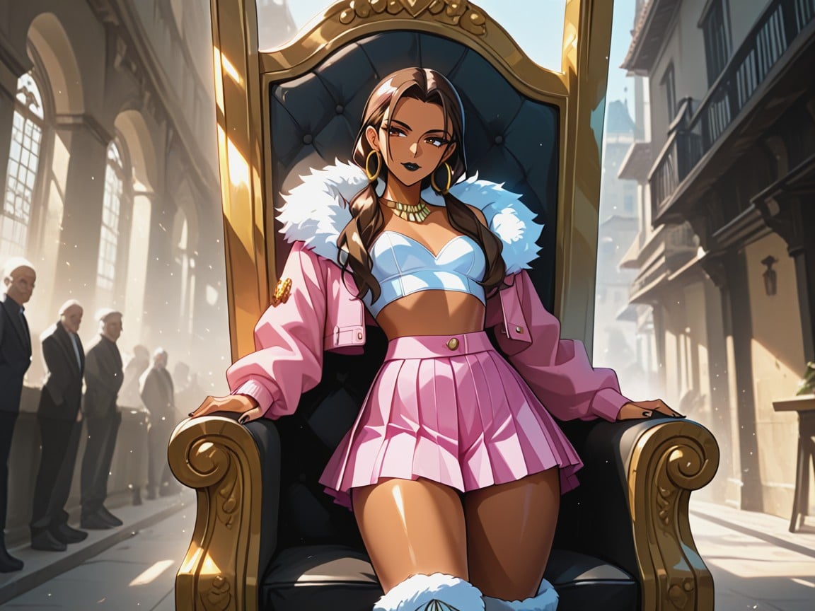 Brunette, Athletic Chest Width, Mansion Location AI Porn