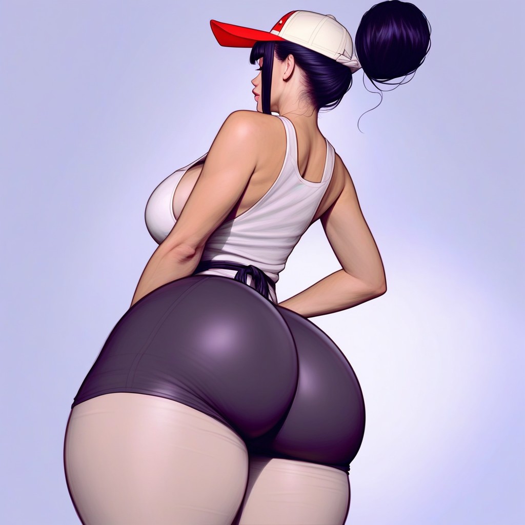 Onion Shaped Ass, Ultra High Details, Hourglass Figure AI Porn