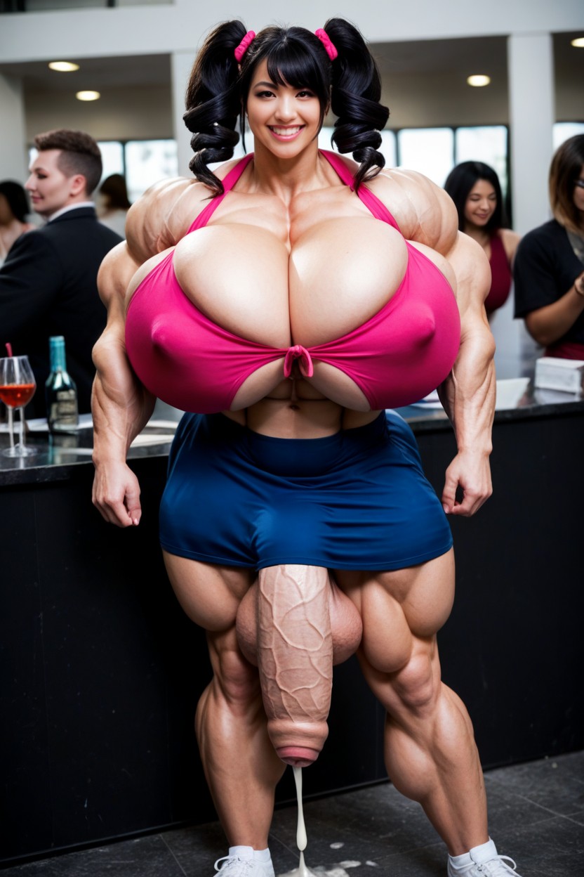 Hyper Balls, Hyper Massive Muscles, Twindrills Hair Porno shemale IA