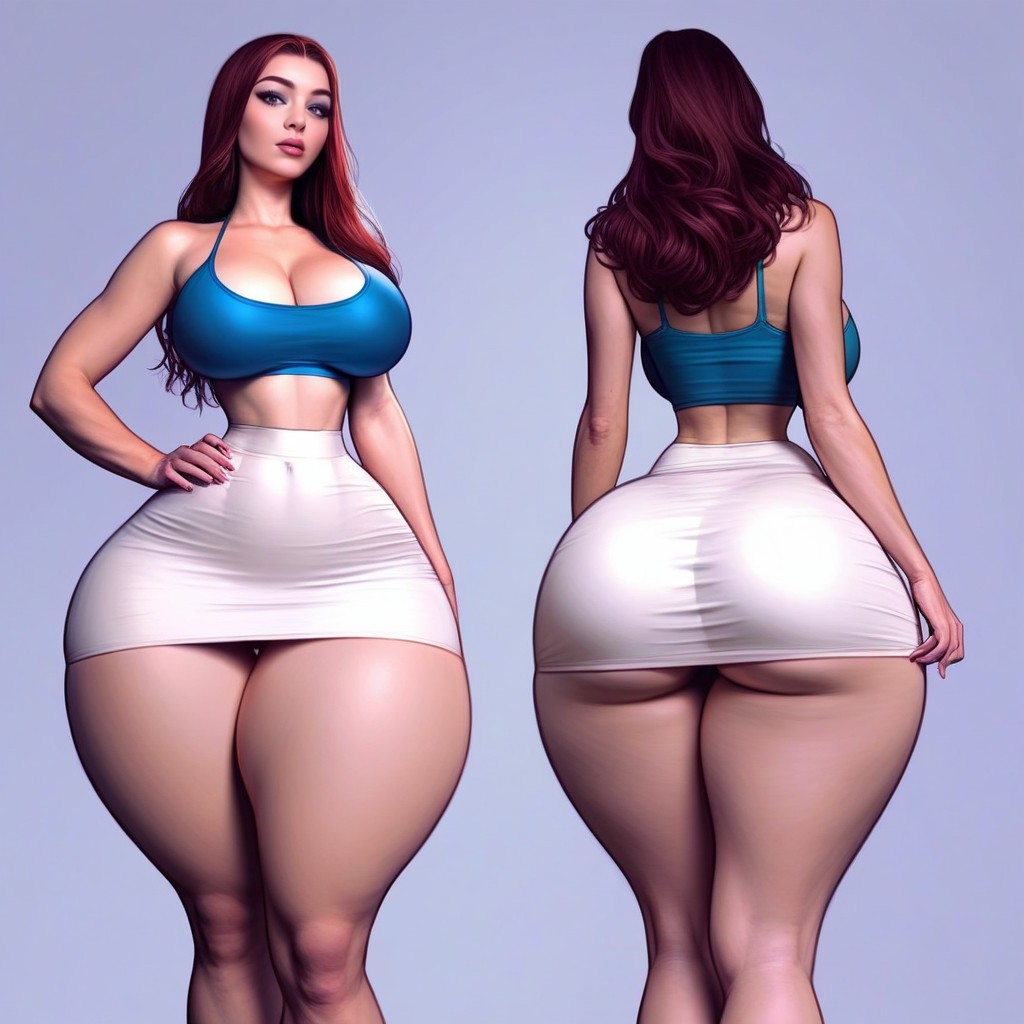 Plain Background, Super Sexy Face, Photorealistic AI Porn