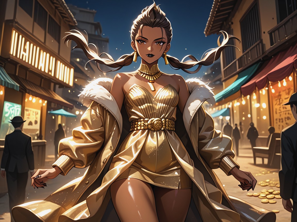 Skirt, Smooth Flowing Curves, Wide Round Hips AI Porn