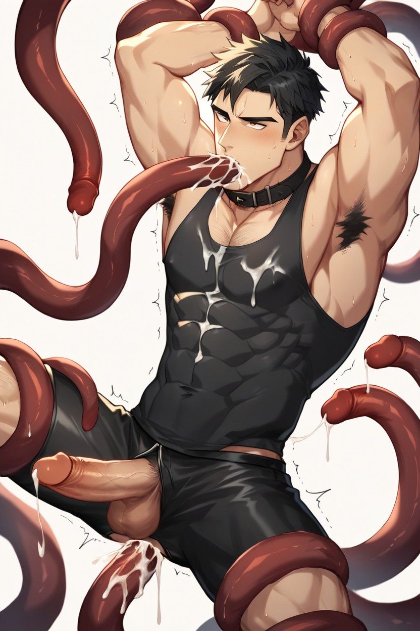 Spread Leg, Big Cock, Excesive Cum AI Gay Porn