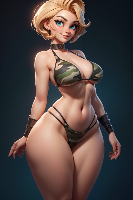 Large Breasts, Thick And Curvy Body, Tall Thick And Curvy Perfect Body Hentai AI Porn