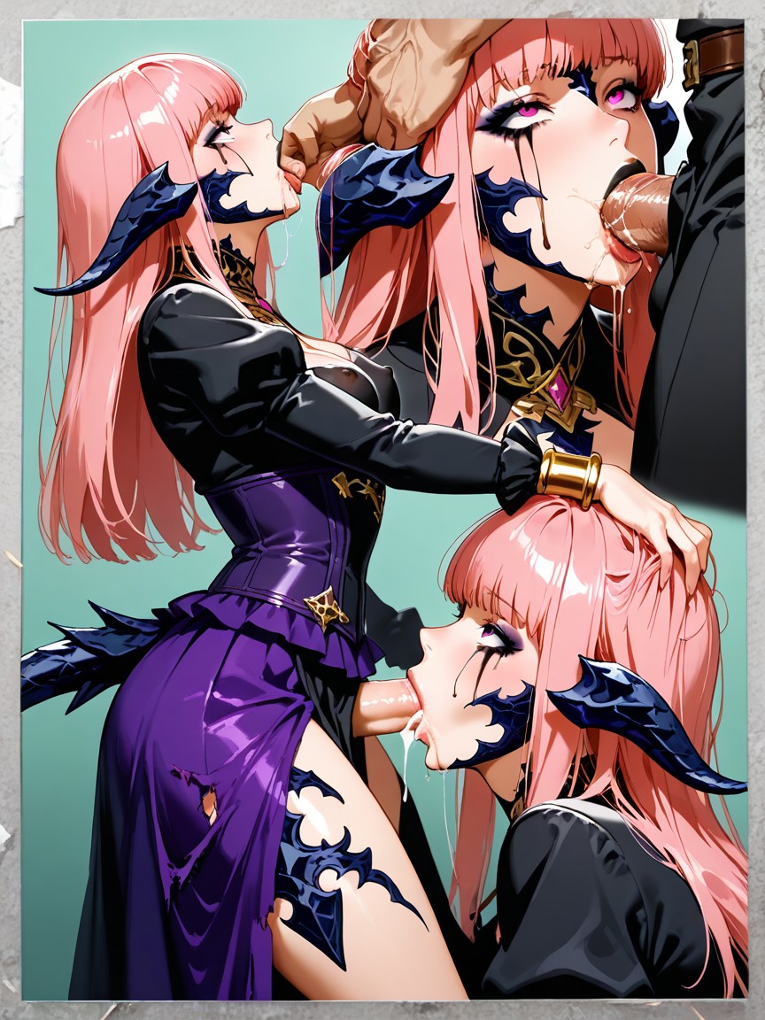 Oil Hair, Man Piss On Her, Piss Drooling On Tongue Hentai AI Porn