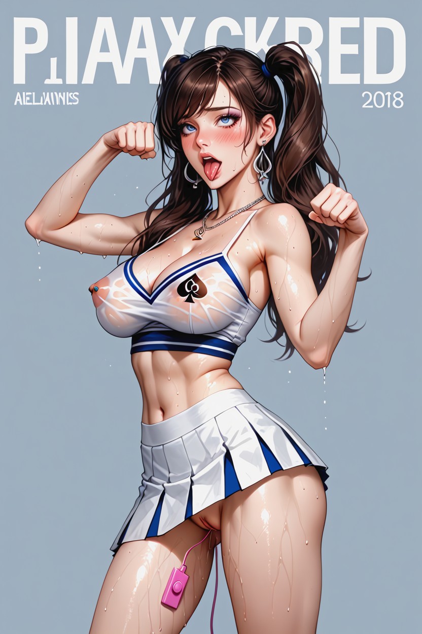 Brunette, Close Up, Full Body AI Porn
