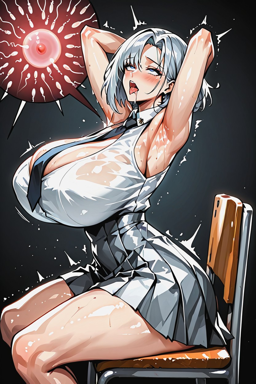 Ahegao, Impregnation, Oiled Skin Hentai AI Porn