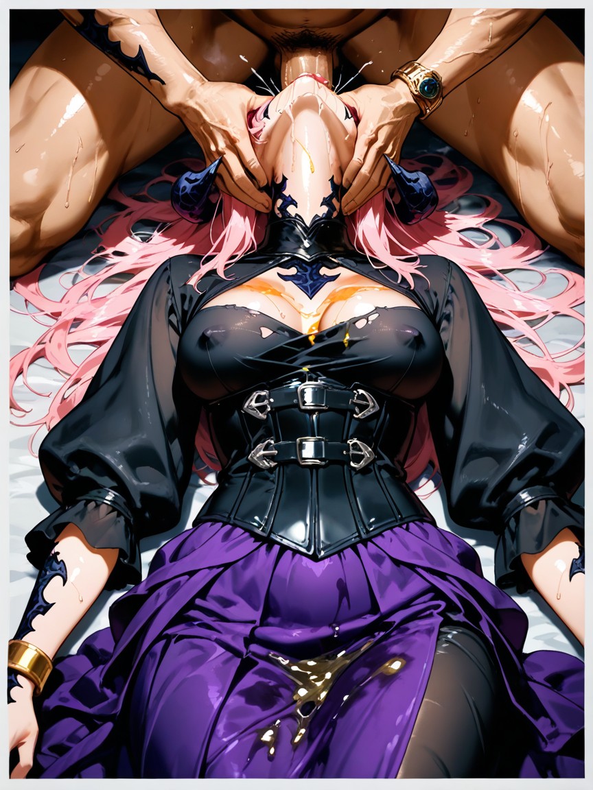 Black Puffed Sleeves, Oil Cloth, Black Waders Hentai AI Porn