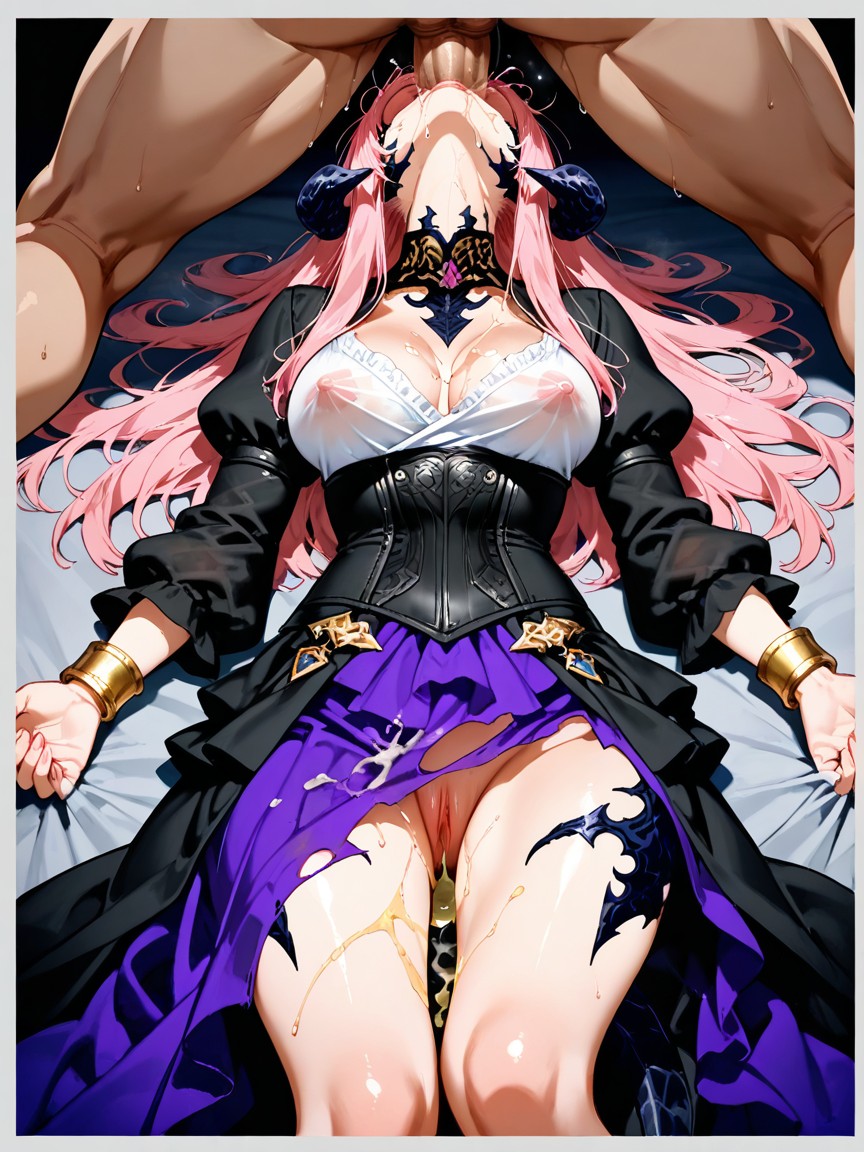 Piss On Cloth, Man Piss On Her, Other Man Take Cock On Her Hair Behind Her Hentai AI Porn