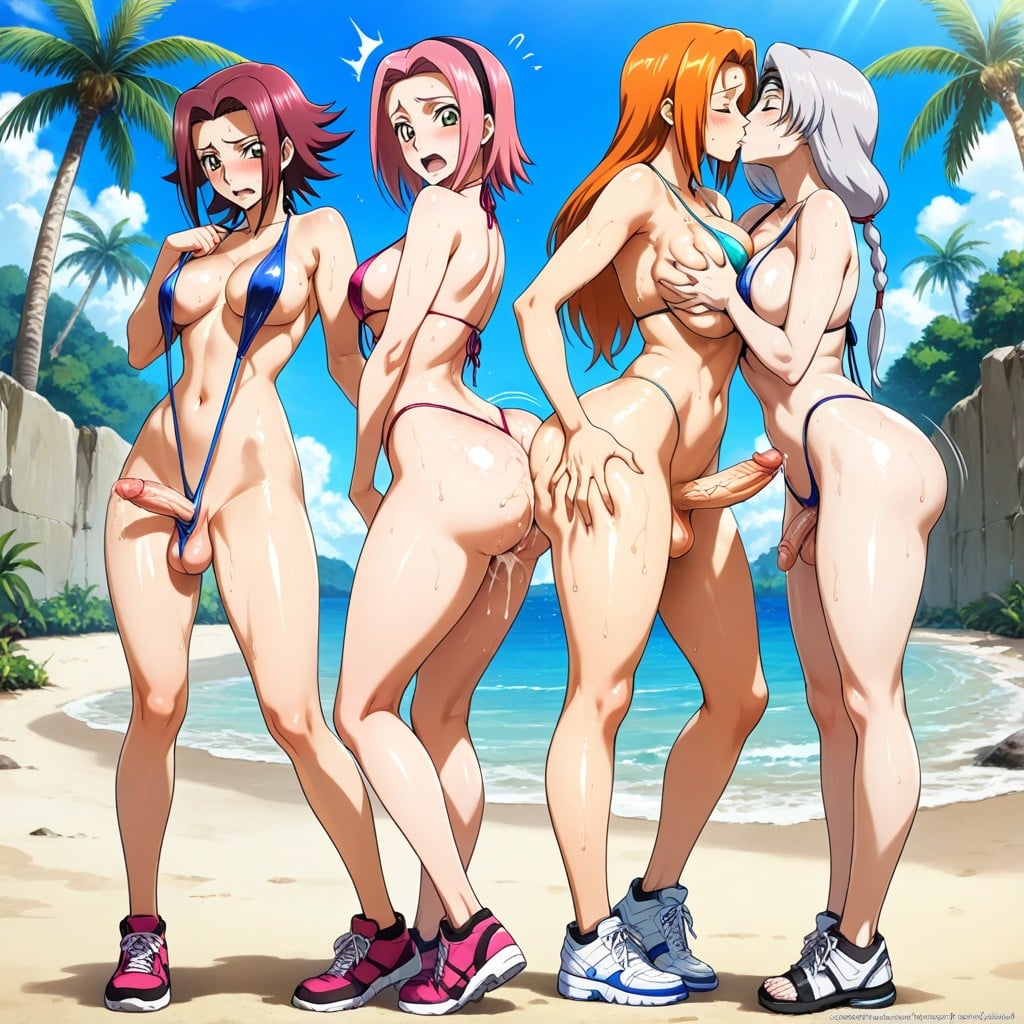 Taller Sub, Booty, Slingshot Bikini Hentai AI Porn