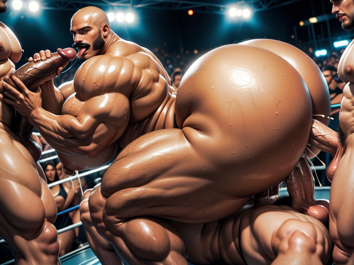 Extremely Large Ass, Massive Gay Gangbang, Thick AI Porn