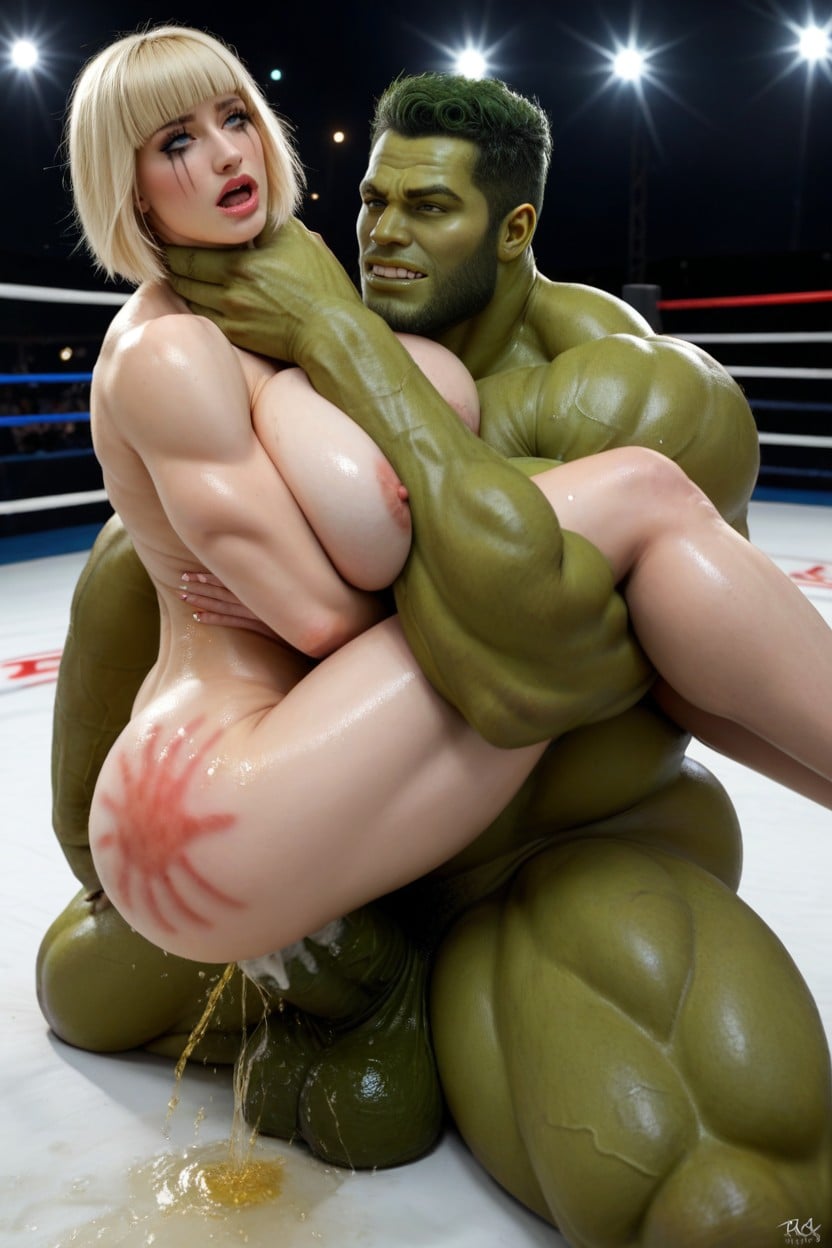 Excessive Scratch Marks, Wrestling Ring, Hdr AI Porn