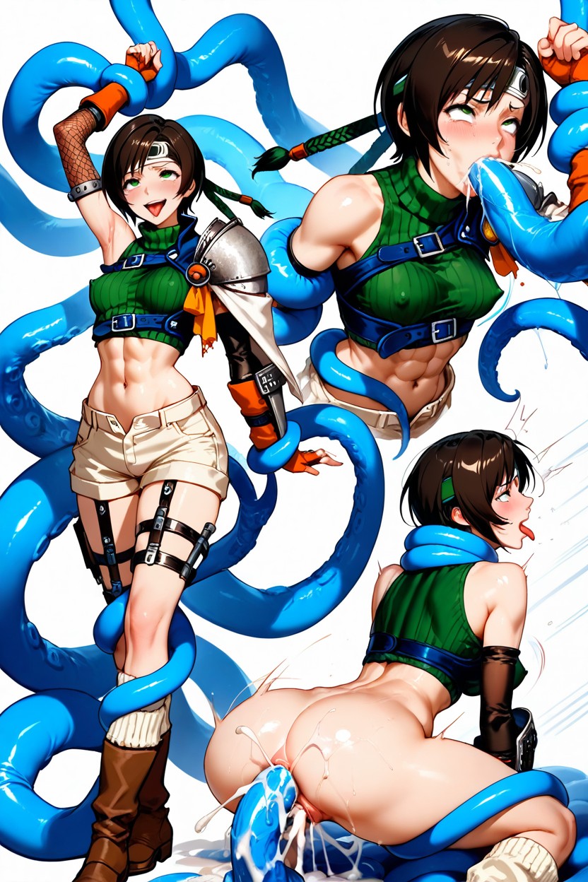 Pure White Background, Detailed Lighting, Heavily Hentai AI Porn