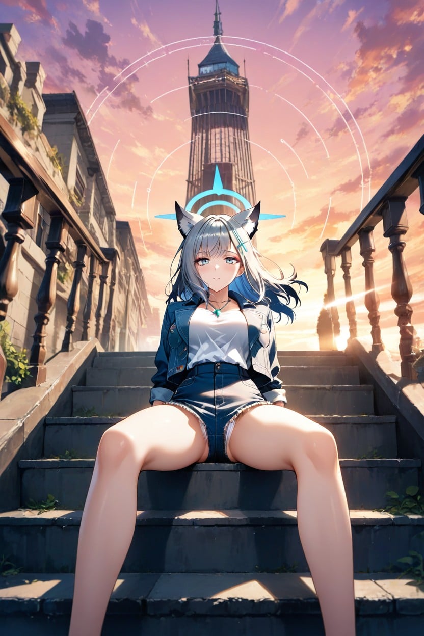 Evening, Glamorous Sky, Volumetric Hentai AI Porn